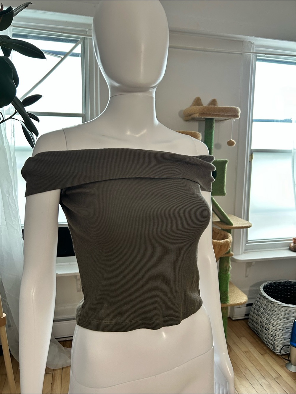 Off-Shoulder Crop Top